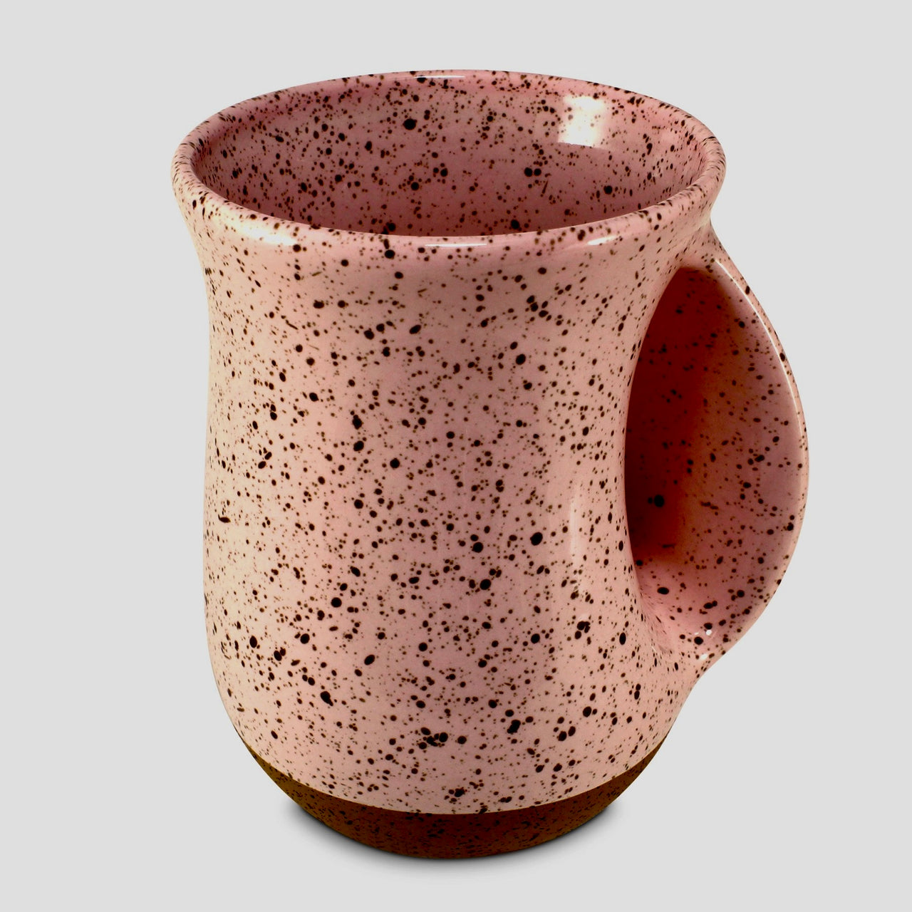 Pink Blush Speckle Hand Warmer Mug-18 oz