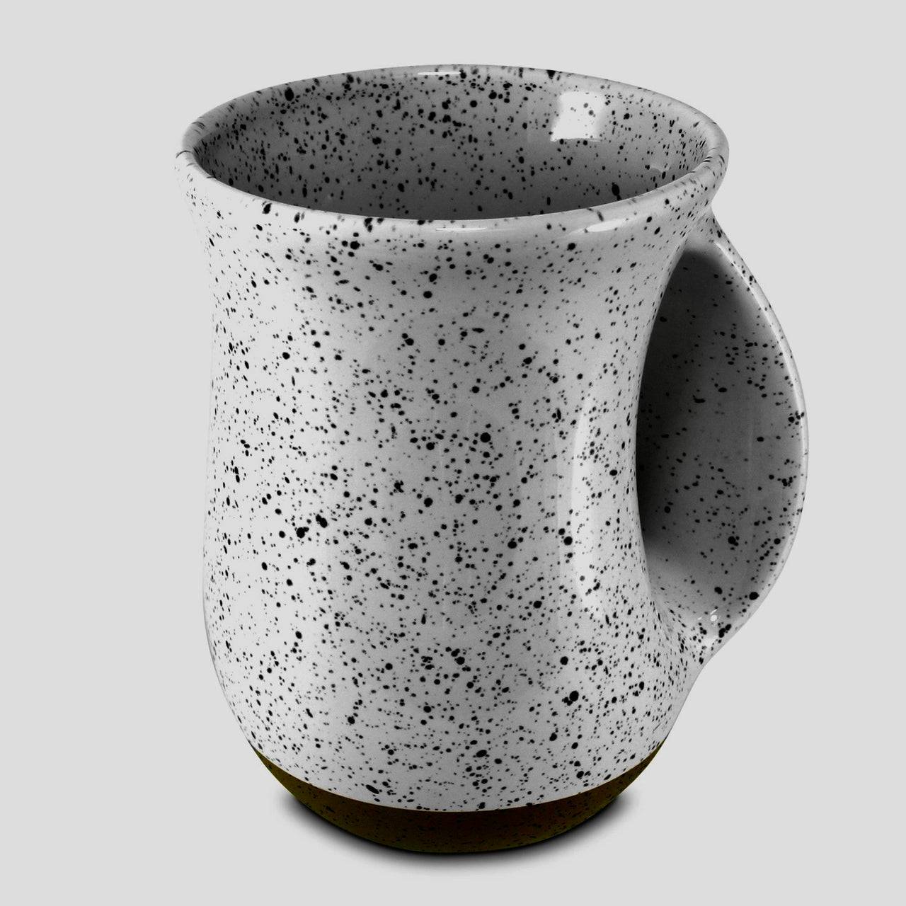 White Blush Speckle Hand Warmer Mug-18 oz